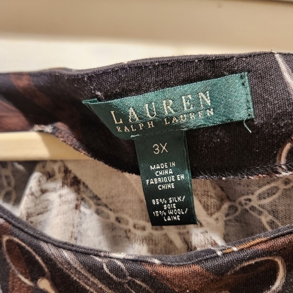 Lauren Ralph Lauren Y2K Equestrian Buckle Silk Wool blend boatneck sleevless top - Picture 6 of 8